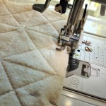 Step 3:  Sew together with 1/4" seam.  I use a walking foot for this part..