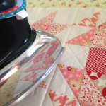 Step 5:  Your back seam is pressed open, now press the top. Make it nice & pretty! Isn't this exciting?